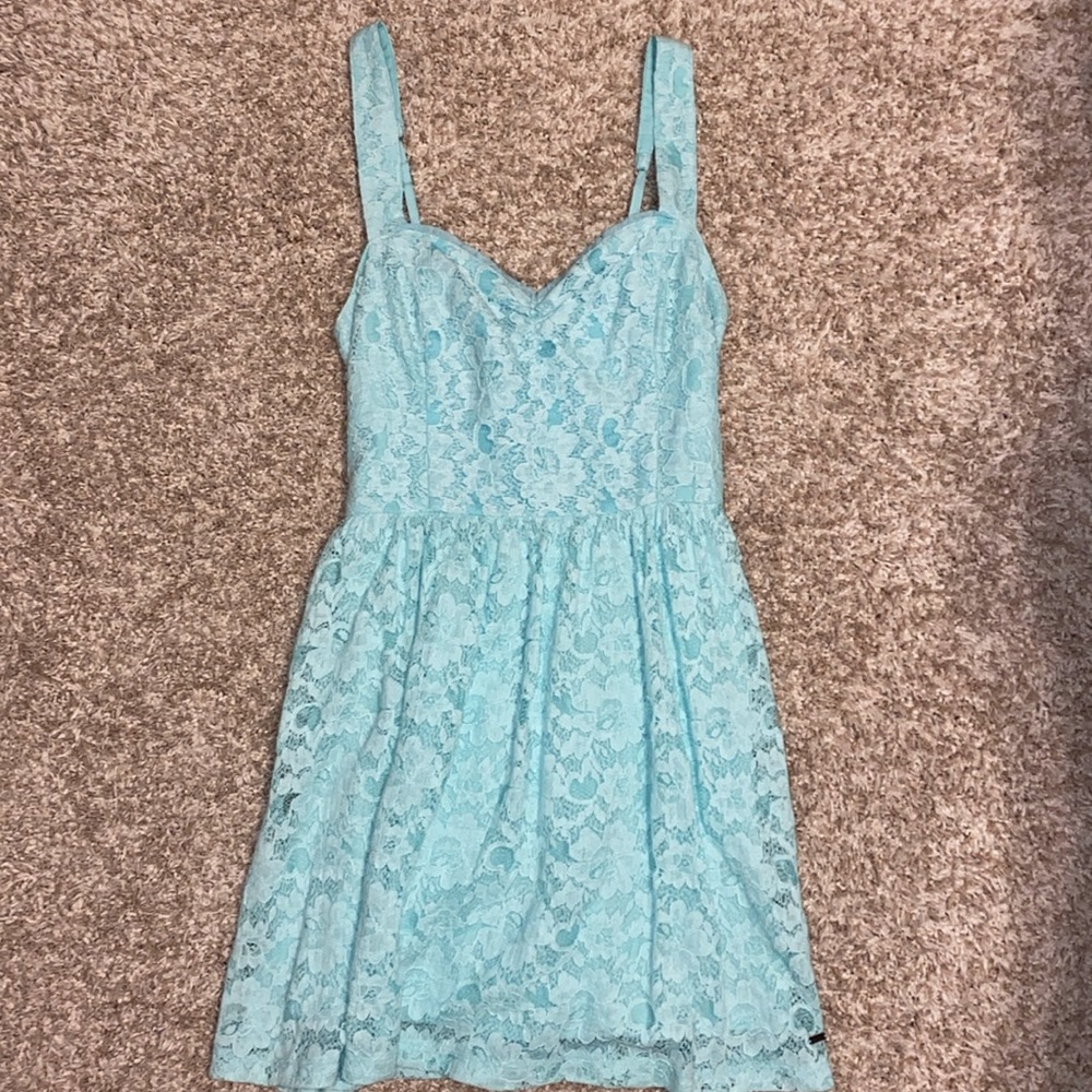Hollister light blue lace dress, size small, never worn